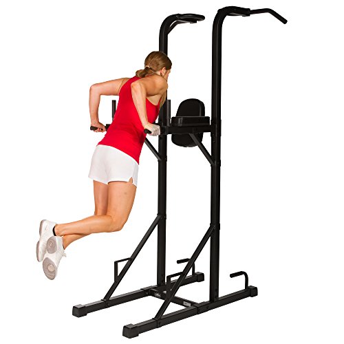 Power Tower Xmark Power Rack XMark Vertical Knee Raise W/Dip Pull