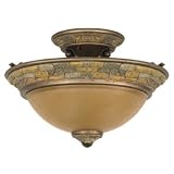 Nuvo Lighting Rockport Tuscano Fluorescent Semi-Flush Ceiling Light