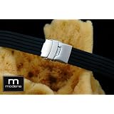 18mm MODENA F-1 call European Rubber Watch Band w/ Deployant / Deployment Buckle / Clasp