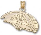 Jacksonville Jaguars Solid 10K Gold Cat Scratch Pendant