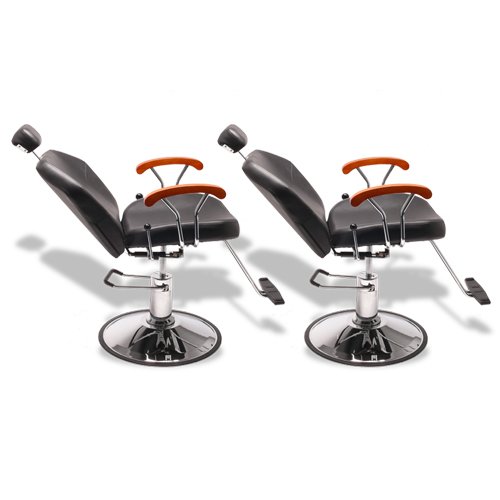 Brentwood All Purpose Chair Package - Two Station Barber Styling Makeup Chair
