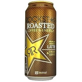 16 Pack - Rockstar Roasted Coffee + Energy Latte - 15oz.