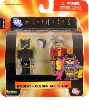  DC Universe MiniMates Wave 4 Golden Age Flash and Wildcat