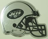 New York Jets Helmet Logo Chrome NFL Car Magnet