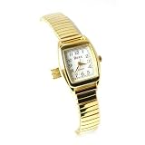 BOXX Damenuhr Goldfarben Mit Dehnbarem Armband.