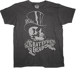 Grateful Dead Vintage Top Hat Black T-shirt Tee