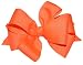 Large GrosGrain Tied Hairbow ~ Neon Orange