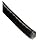 Galvanized Steel Nylon Coated Wire Rope, 5/16" Cable Diameter, 250' Length, 9800 lbs Breaking Strength, 13/32" Coated Outside Diameter, Black