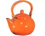 Reston Lloyd 2-Quart Enamel-on-Steel Teakettle, Orange