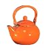 Reston Lloyd 2-Quart Enamel-on-Steel Teakettle, Orange