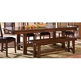 A-America MESAM635B+T Mesa Rustica Trestle Dining Table