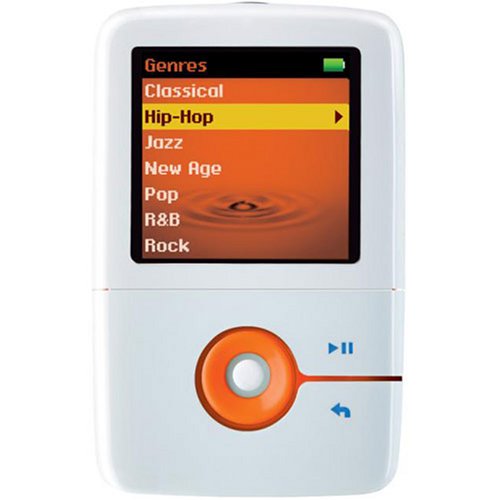 Electronics: Refurb 1GB Zen V White/orange Eng/fr