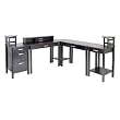 Liso Home Office 8pc Set By Wisnome Furniture
