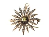 10k Yellow Gold Starburst Pin convertible to Pendant