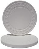 50 White Super Diamond 8.5 Gram Clay Composite Poker Chips