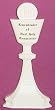 9 inch Chalice Plaque - White - 10 Pack
