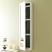 Southern Enterprises White 48" High Wall Curio / Jewelry Mirror Vm5062