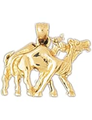 Dazzlers Solid 14k Gold Camels Charm Pendant Available in three colors from jewelsberry (weights: 3.2 grams only)