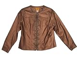 Ruby Rd Key Items Zip Up Faux Leather Jacket