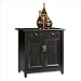 Sauder Edge Water Utility Cart,Stand in Estate Black