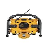 Factory-Reconditioned DEWALT DC011R Combination Worksite Radio and 7.2-Volt to 18-Volt Pod Style Battery Charger