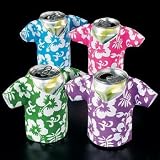 Foam Tropical Shirt Can Insulator (12 ct)