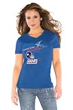 New York Giants Women's Super Bowl XLVI Champions 4-Time Commemorative V-Neck Tri-Blend Tee by Alyssa Milano