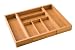 Seville Classics Expandable Bamboo Cutlery Drawer Organizer