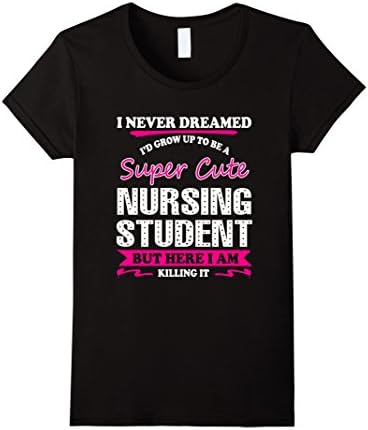 Women's Nursing student T shirts XL Black