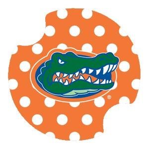 Car Coaster for Auto or Boat -2 Pack University of Florida Dots