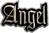 2.25 Black Silver Angel Name & Slogan Patch