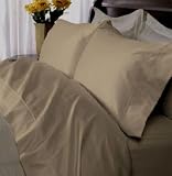 Devonshire 500 Thread Count Egyptian Cotton Bed Sheet Set King (Taupe).