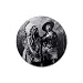 Buffalo Bill Sitting Bull Round Rubber Coaster set 4 pack Great Gift Idea