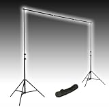 Acquista BPS Supporto Fondale Portafondali Professionale per Fondali Background completo di Borsa 0.8-2.8m*1.55m,2.25m,3m