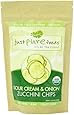 Just Pure Foods Organic Vegetables and Seasoning, Sour Cream and Onion Zucchini Chips, 1.5 Ounce