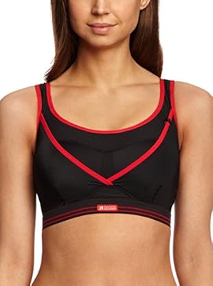 Shock Absorber Sujetador Deportivo (Negro / Rojo)
