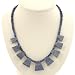 EXP Handmade Blue Lapis Lazuli & Antiqued Silver Bead Necklace