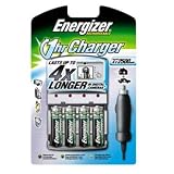 Energiser Battery Charger inc 4AA Rechargeable Batteries - 60 Minute Charge Time
