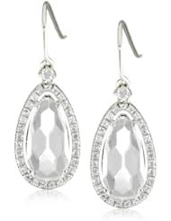 Kalan by Suzanne Kalan White Topaz Pear Shape Wire Drop Earrings
