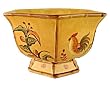 Pedestal Fruit Bowl, Decorative Bowl Rooster
