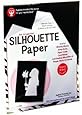 Hygloss 14851 25-Sheet Silhouette Paper, 8.5 by 11-Inch, Black