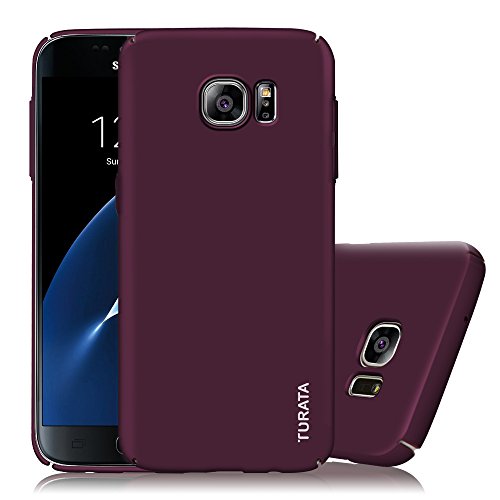 S7 Case,GALAXY S7 Case - Hard PC Plastic Corner Full Protection [Ultra Slim] [Shock-Absorption] [Anti-Scratch] Premium Coated Layer Smooth Surface TURATA® Case for Samsung Galaxy S7(Purple)
