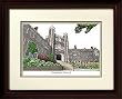 Princeton University Alma Mater Alma Mater 14x18 Lithograph in Mahogany Frame