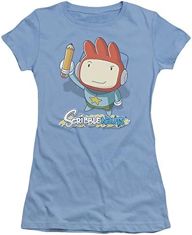 Scribblenauts Big Max Juniors Short Sleeve Shirt CAROLINA BLUE LG