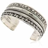 Bali Vintage Design Sterling Silver Cuff Bracelet