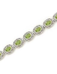14kt Yellow Gold Oval Opal Bracelet.