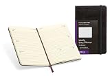 12 Month Weekly Planner Horizontal Pocket Hard Black