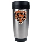 SAVE $5.45 - Chicago Bears 16oz Stainless Steel Travel Tumbler (Primary Logo) $19.50