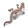 Cute Brown Gecko Brooches And Pins