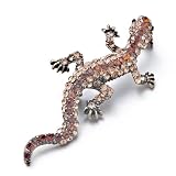 Pugster Cute Brown Gecko Brooches And Pins